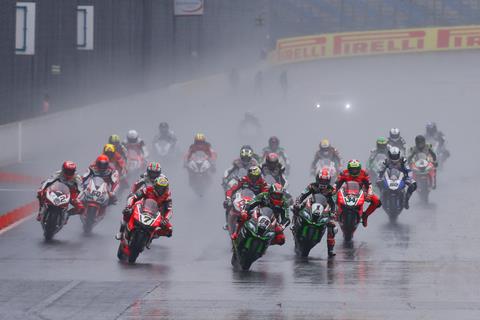 WSB: Wet weather masterclass from Rea as Sykes crashes out