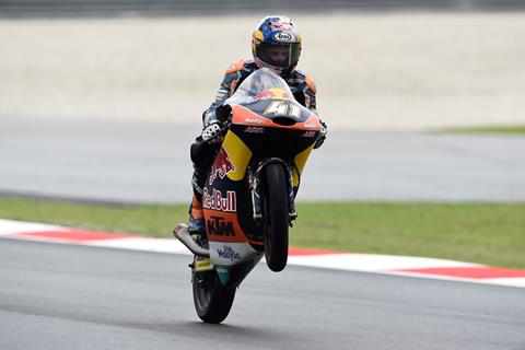 Moto3: Binder sneaks in late lap to take pole position