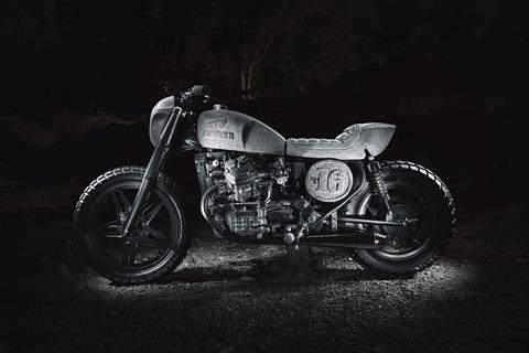 Custom CX500 returns to the stone age, literally