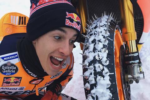 MotoGP: Marquez takes to the slopes… On an RC213V