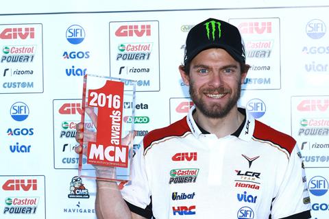 Cal Crutchlow wins MCN Man of the Year