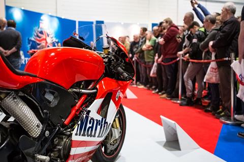 Video: Ducati GP bikes started up at Carole Nash MCN London Motorcycle Show