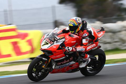 WSB: Davies tops first day at Phillip Island