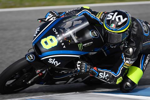 Moto3: Bulega tops rain-hit Jerez test