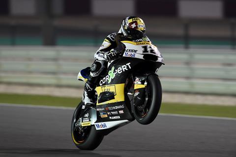 Moto2: Luthi edges out Nakagami to top day one