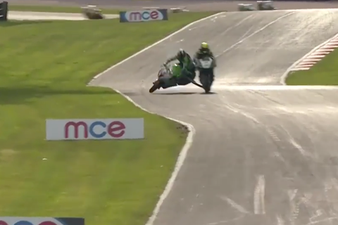 VIDEO: Haslam escapes 150mph horror smash