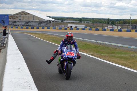 MotoGP: Rain hits test of new Le Mans surface