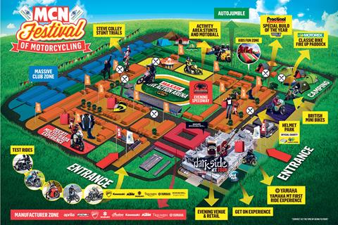 Carole Nash MCN Festival map