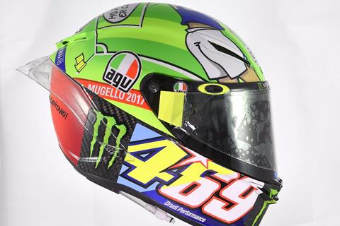 MotoGP: Rossi unveils Mugello special helmet design