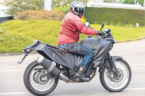 Spy shots! New MT-07 adventure bike spotted