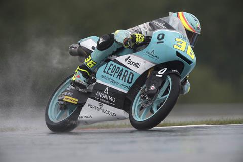 Moto3: Championship leader Mir tops opening day at Brno