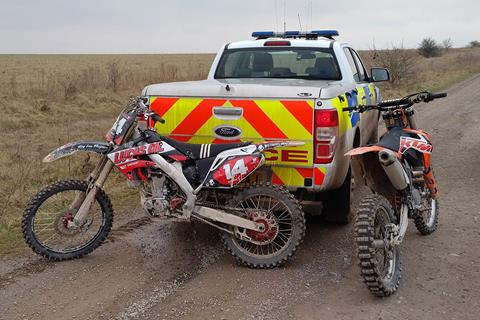 Police clamp down on illegal off-road riding