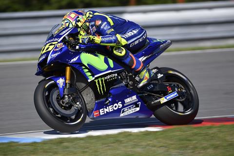 MotoGP: Rossi tops Brno test with new carbon forks