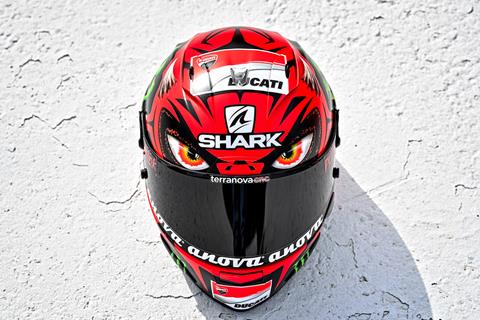 MotoGP: Lorenzo unveils 'Diablo' helmet