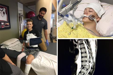 Paralysed teen plans to ride again