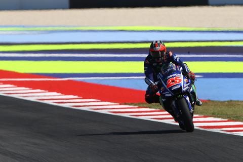 MotoGP: Viñales in control as Marquez crashes out