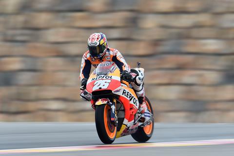 MotoGP: Pedrosa tops damp opening day in Aragon