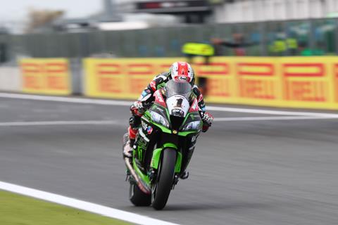 WSB: Rea leads van der Mark on day one