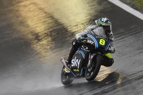 Moto3: Team Sky control wet opening day in Motegi