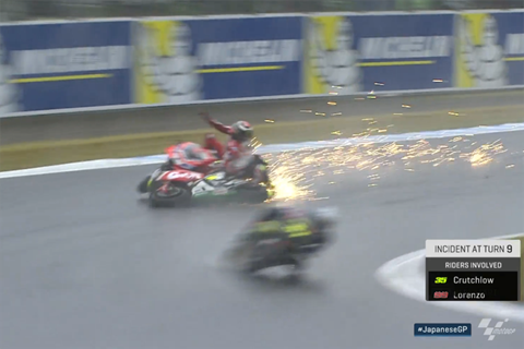 MotoGP: Crutchlow and Lorenzo downplay practice collision