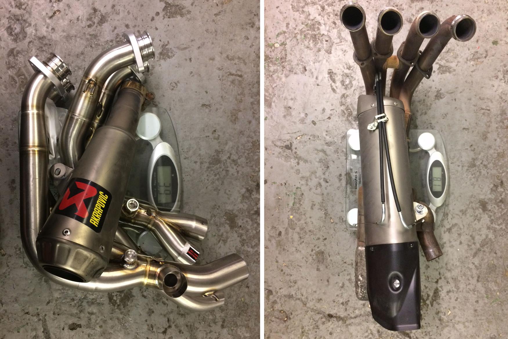 Yamaha r6 deals akrapovic full system