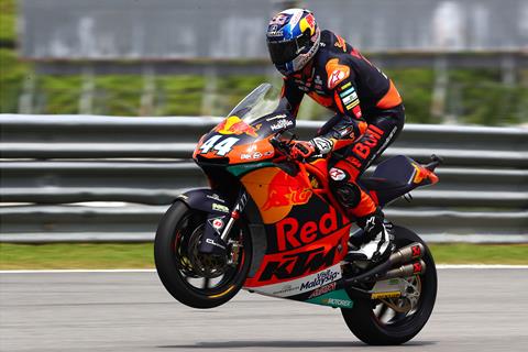 Moto2: Oliveira continues KTM hot streak with top time