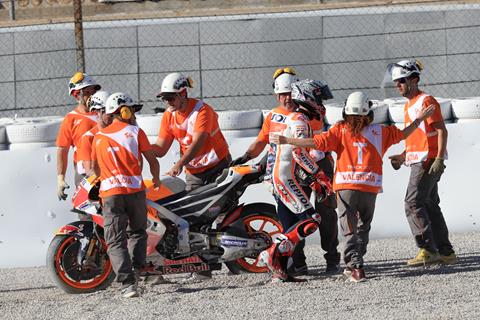 MotoGP: Marquez shrugs off Friday crash