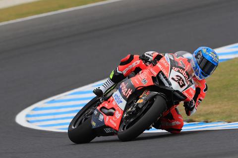 WSB: Melandri quickest as Phillip Island test gets underway