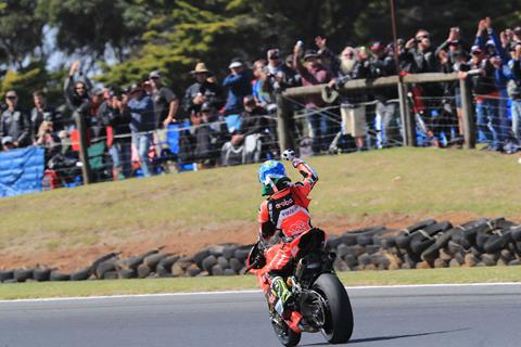 WSB: Melandri snatches victory from Rea for Phillip Island double