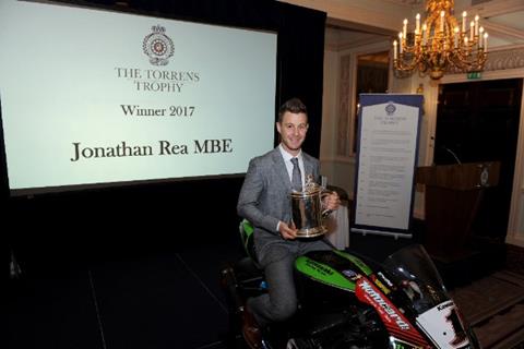 Jonathan Rea awarded prestigious Torrens Trophy