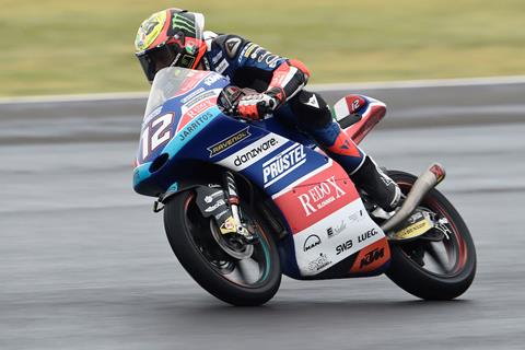 Moto3: Bezzecchi takes dominant debut win on drying track