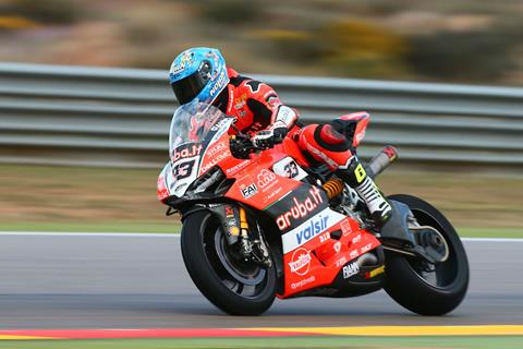 WSB: Melandri pips Rea to top spot in Aragon practice