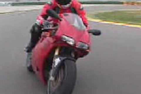 World first test on the Ducati 996R