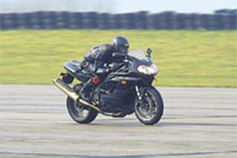 Triumph tests new Daytona