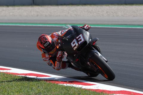 MotoGP: Marquez leaves it late to top test