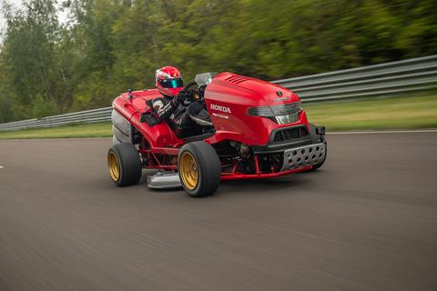 Watch Honda's Mean Mower V2 hit 100mph in 6.29 seconds!