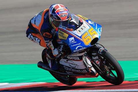 Moto3: Home favourite Oettl fastest in Germany