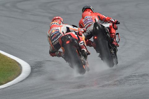 MotoGP: Split conditions leave Marquez and Dovi on top