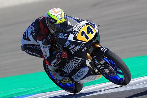 Moto3: Arbolino fastest in dampened practice session