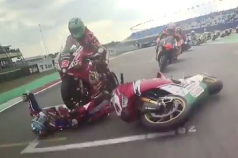 BSB: Linfoot escapes injury in Assen horror crash