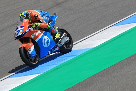 Moto2: Baldassarri holds off Marquez and Marini by thousandths