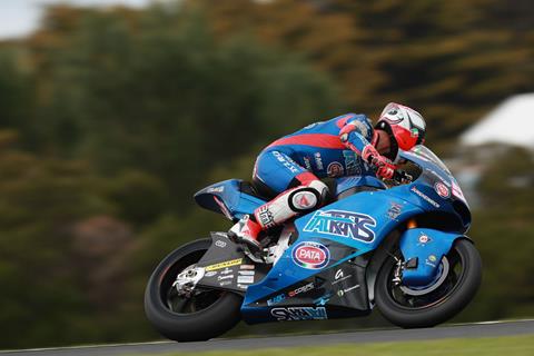 Moto2: Pasini tops chaotic Phillip Island qualifying session