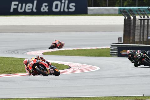 MotoGP: Marquez wins as Rossi falls from the lead