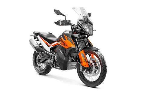 The new KTM 790 Adventure uses Avon tyres