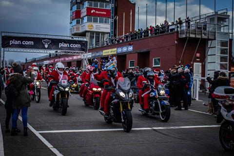 First-ever Isle of Man motorcycle Santa run is a roaring success