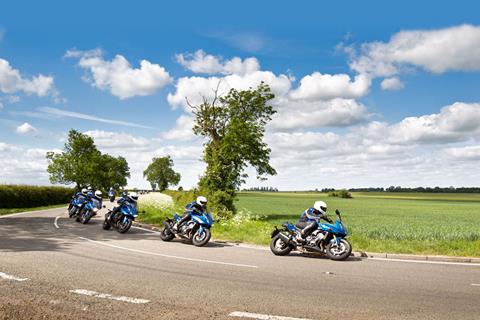 Cornering a motorbike with confidence