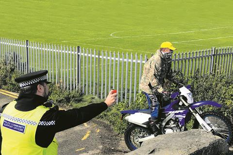 Surrey police force deploy DNA spray in the fightback against motorbike theft