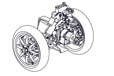 Tilt to the future: Patents reveal work on a three-wheeled Yamaha TMAX