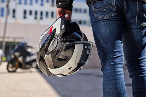 The new modular helmet from SHARK Helmets offers ultimate travel convenience