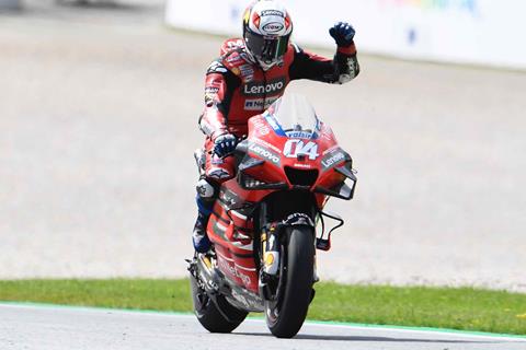 MotoGP: Andrea Dovizioso wins chaotic Austrian Grand Prix